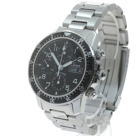 Sinn Ref.103 Day-Date Chronograph black Dial Automatic Men's Watch - Picture 1 of 11